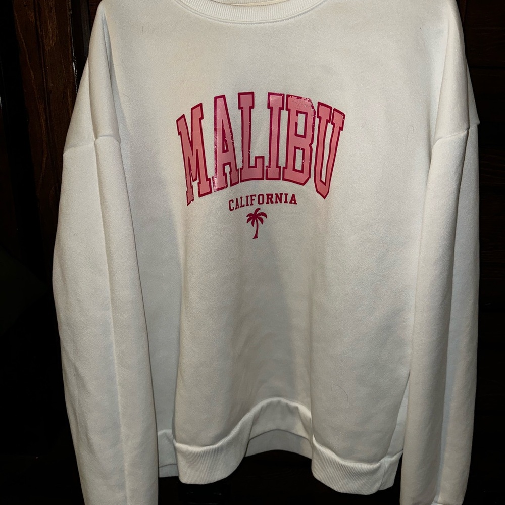 White Malibu California Men's Sweater